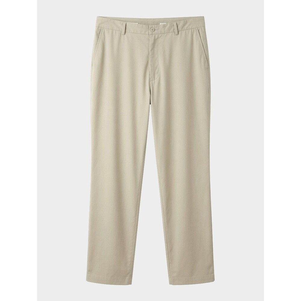 Pebble Beach Performance Mens Pants 44x30 Tan Stretch Golf Dress Flat Front